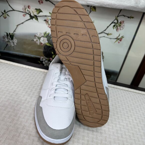 Fubu Mens Size 13 Half Court White/Gray Sneakers Leather Lace Up Low Top Comfort - Picture 6 of 7